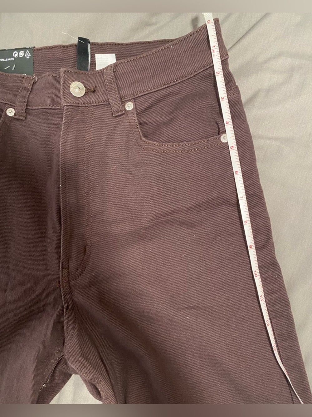 NWT H&M Dark Brown Wide-Leg Jeans - Picture 8 of 8